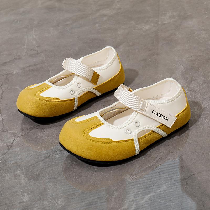 2025 Summer Mary Jane Casual Loafers - Women's Breathable Comfortable Hollow Out Velcro Flat Casual Shoes