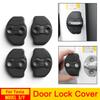 USVOTOV 4pcs Car Door Lock Buckle Protection Cover for Tesla Model 3 Y Juniper 2026 2026 Anti-Collision Shock Trim Accessories
