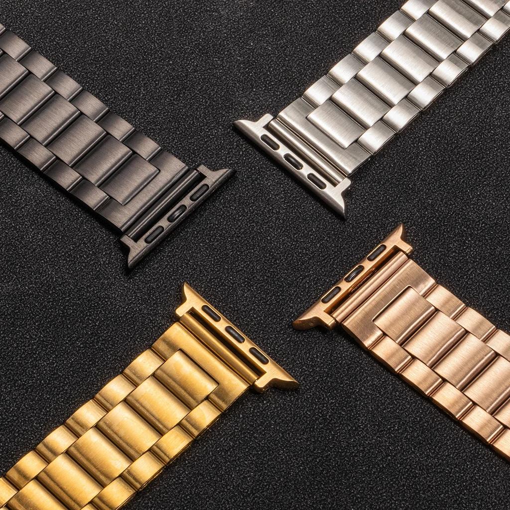 Edelstahlarmband für Apple Watch Armband 49mm 46 44mm 40mm 42mm 38mm 41mm Uhrenarmband iWatch 11 10 SE 9 86 7 ultra 8 45