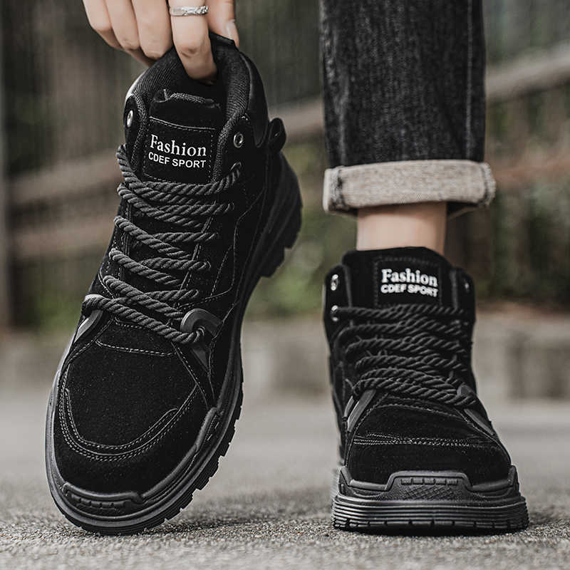 Fashion Thick Sole Playform Men's Sports Shoes Trekking Boots Tennis Hiking Man Luxury Man To Man Sneakers School From China