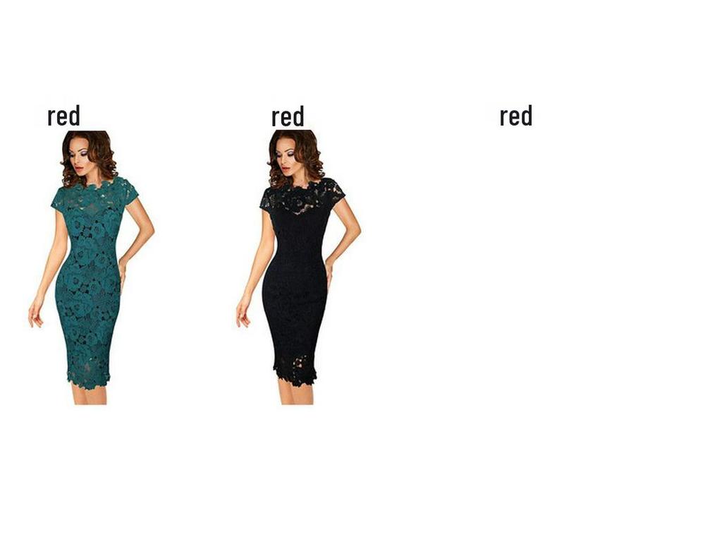 2024 Women's European & American Lace Bodycon Pencil Dress