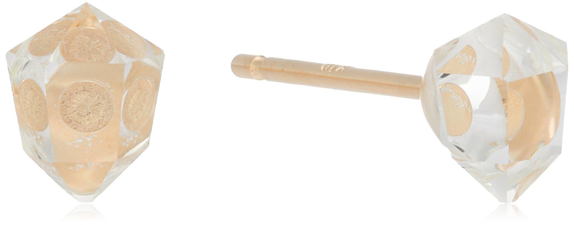 

[Official] ESTELLE Women s Earrings, 10K Yellow Gold with Quartz (Small), 0222-5870-0013-0000