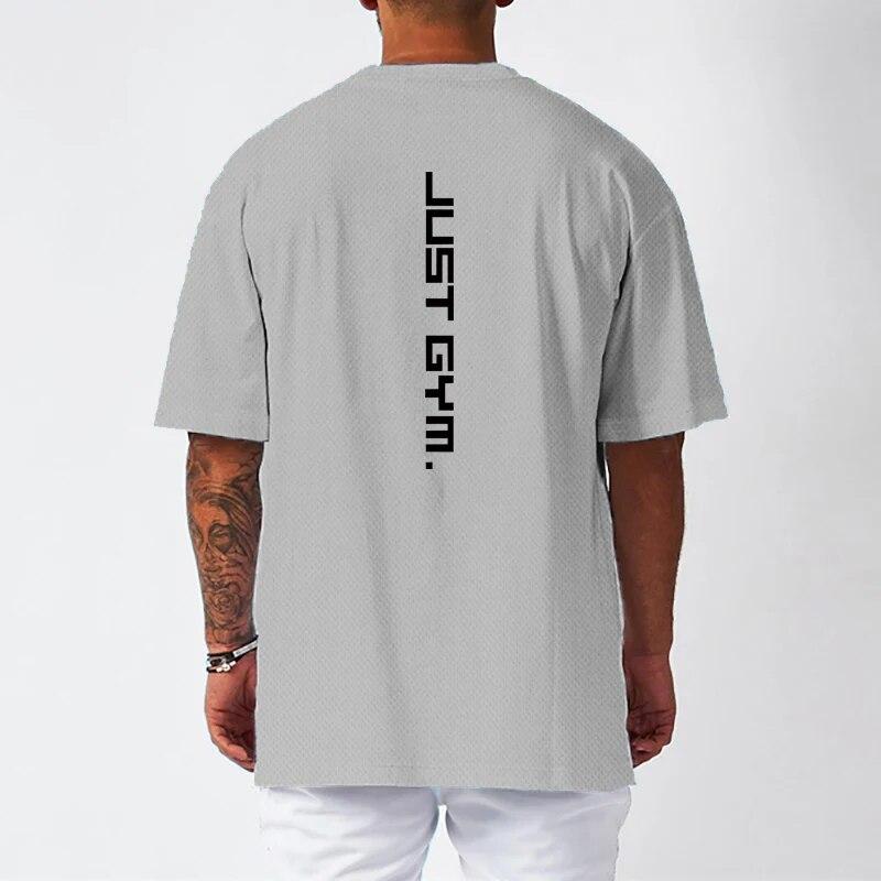 Muscleguys Summer Running Top Training Sweatwicking Quick Drying Half Sleeve Fitness and Leisure