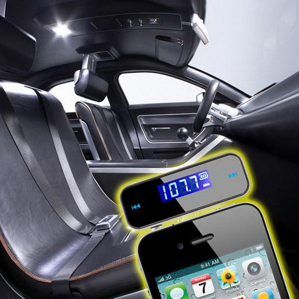 3.5mm Music Audio FM Transmitter Mini Wireless In-car Transmitter Car Mp3 Transmitter For iPhone for Samsung iPad