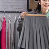 5Pcs Horse-Face Skirt Hanger Traceless Anti-slip Windproof 360° Rotatable Strong Load Bearing Solid Wood JK Skirt Pants Trousers Clothing Drying Rack