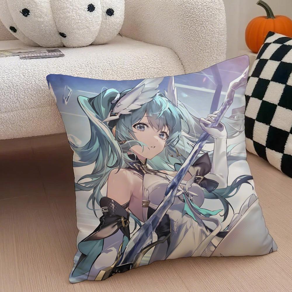 Fashion Animated AAether Gazer ICONS Cushion Cover Throw Pillow Cover Hidden Button Durable Polyester Chair Cushion