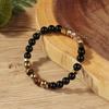 Festive Gifts Black Onyx Tiger Eye Citrine And Gold Hematite Beaded Bracelet Bold Fashion Jewelry For Men Daily Wear Simple Versatile Accessory