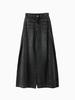 High-Waisted Wide-Leg Black Jeans for Women - Spring Retro Style, Loose Fit, Slimming and Versatile, Size 26.
