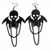 New Multiple Earrings Halloween Earrings Bat Skull Tassel Spider Web Earrings Party Ball Accessories