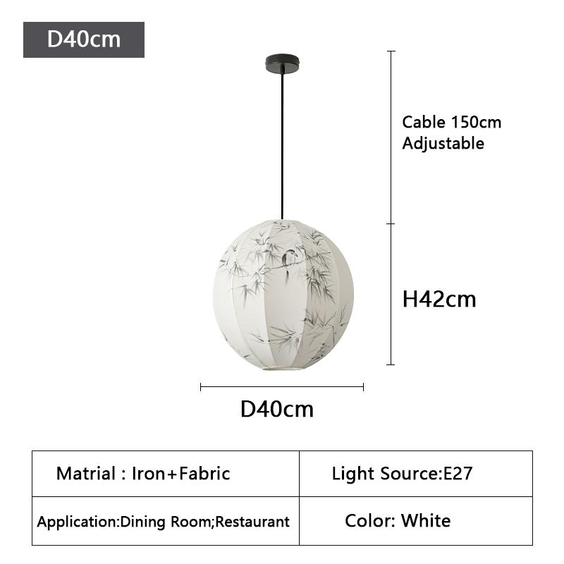

Японские светодиодные подвесные светильники из ткани Wabi Sabi, креативная лампа для спальни, гостиной, столовой, кафе, ресторана, декор, подвесной светильник Cold White