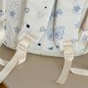 Cute Bear and Bow Print School Backpack with Multiple Front Pockets Casual Daypack for Girls