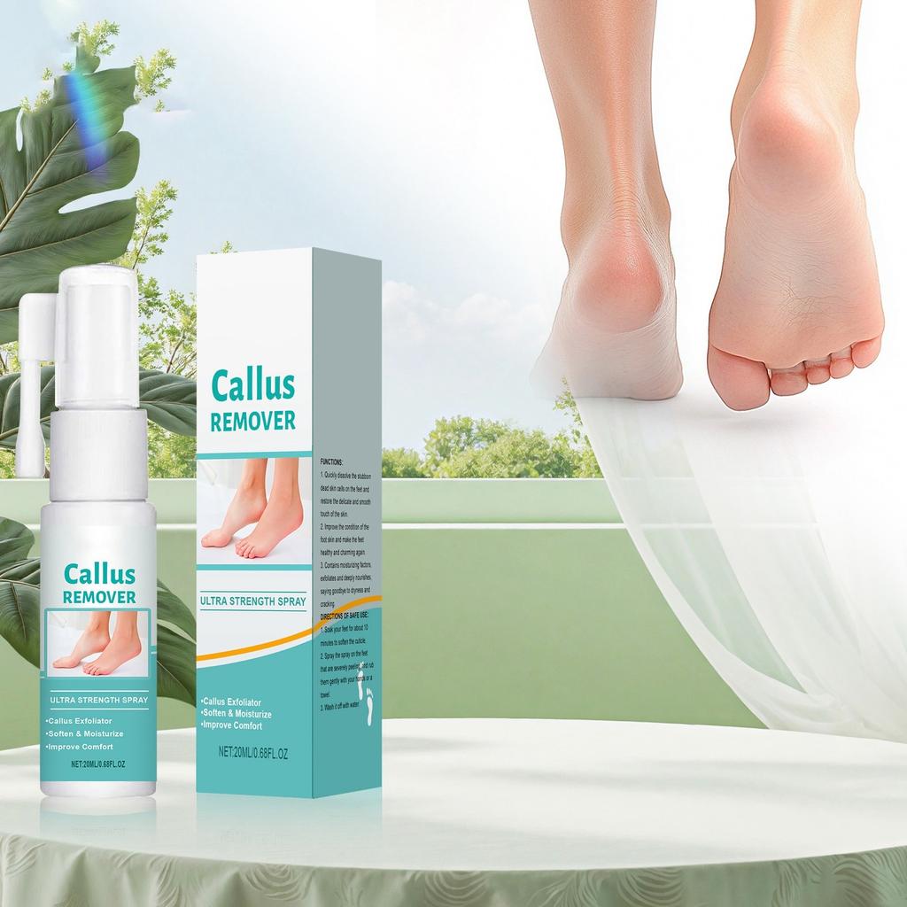 Foot Keratin Remover, Keratin Removal Spray, For Heel Calluses And Dead Skin Foot Care Spray,20ml