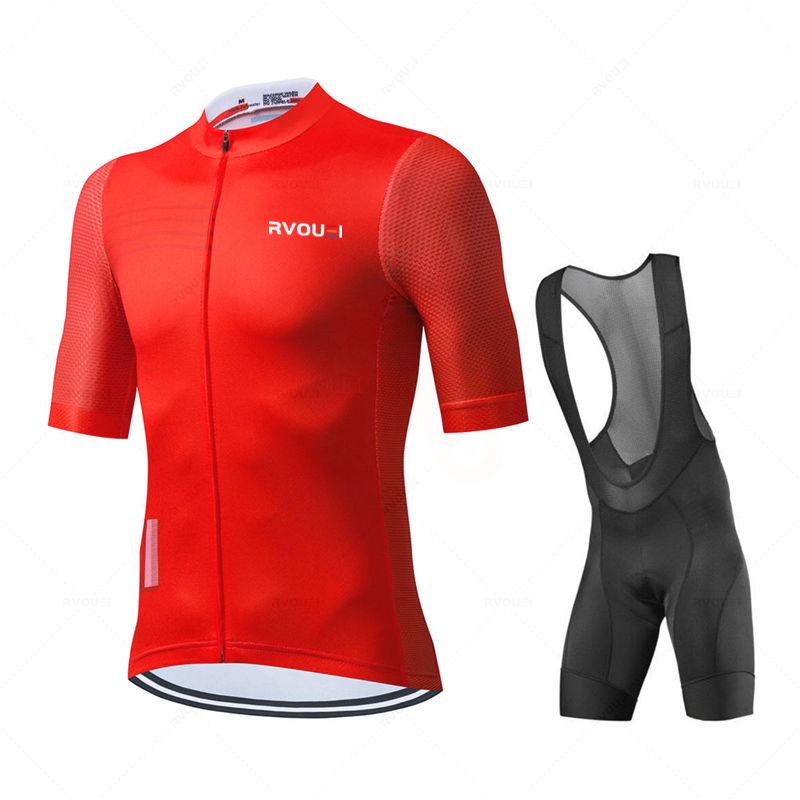 Bicycle Jersey Kit Bike Uniform Short Sleeve Quick Dry Cycling Clothing MTB Bib Shorts Set Ropa Ciclismo Hombre