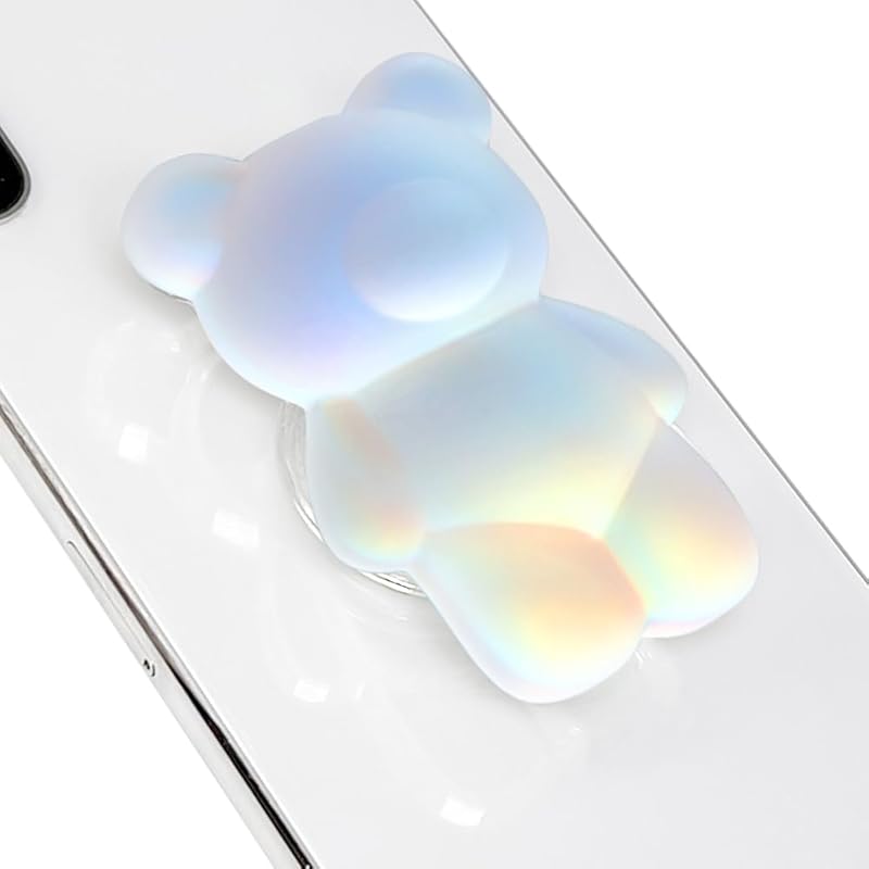 GRIPONG Fun 3D Gummy Bear Phone Grip - Expandable Collapsible Stand for Smartphones & Tablets - Bear Design, Secure Grip, Easy Attachment, and