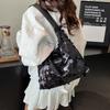 Sparkling Sequin Tote Bag For Women With Zipper Closure And Inner Phone Pocket For Casual Day Use