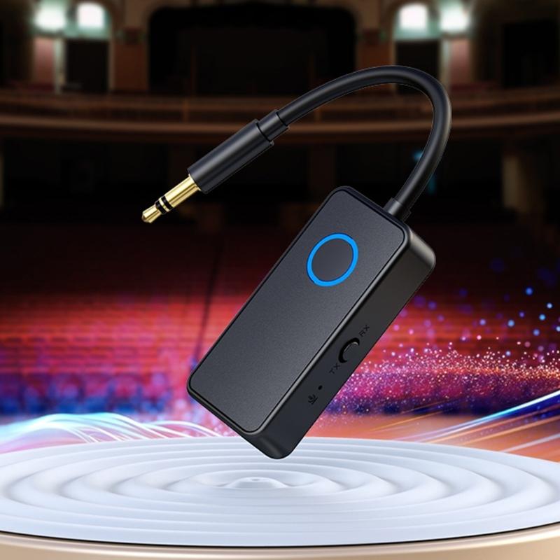 2 in 1 Bluetooth-compatible Audios Transmitter Receiver 5.4 Technology 3.5mm Plugs Wireless Adapter For Homes Gym Travel