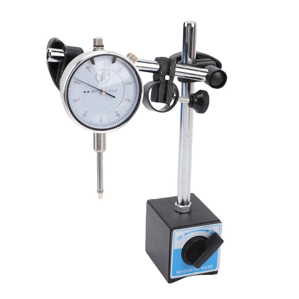 Dial Indicator with Magnetic Base and Point Precision Inspection Set 0 1in 0.001in Precision Magnetic Dial Indicator