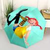 1pc Pippi Longstocking Themed High-quality Umbrella,Automatic Opening and Closing Umbrella,Multi-functional Umbrella G0811026