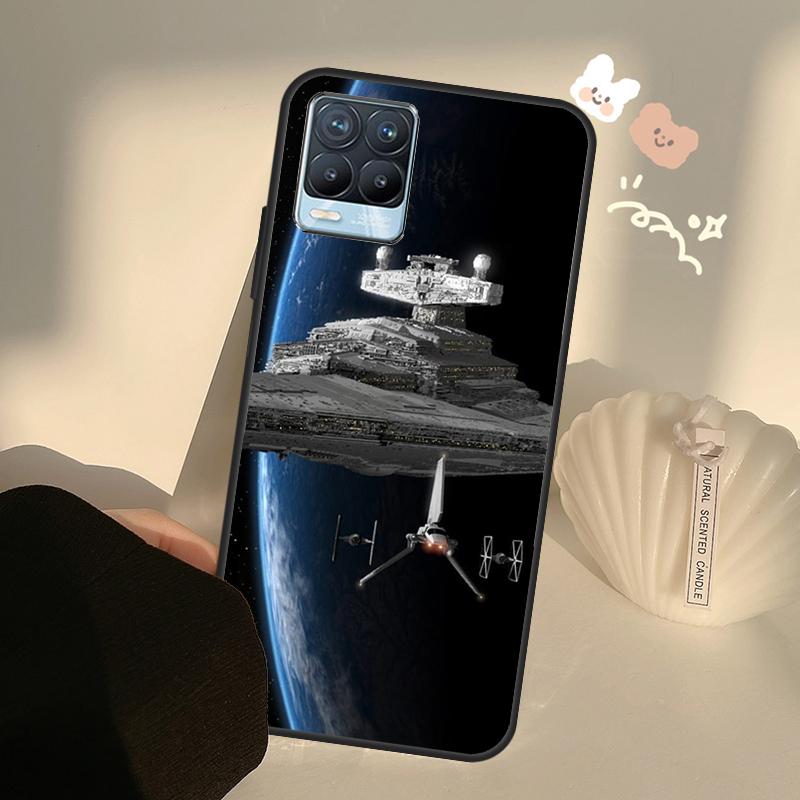 Space Ship Art Case For Realme GT7 Pro GT6 C65 C67 C61 C53 C55 C51 C25 C63 C71 C75 11 12 13 14 15 Pro Plus