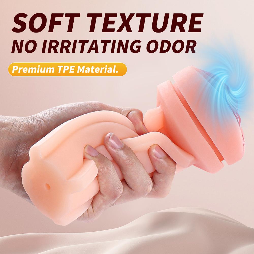 Automatic Male Sucking Vibration Masturbation Device 3D Simulation Vaginal Channel Penile Delay Training Device Adult Products