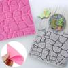 Cake Decor Baking Tools Dry Wall Silicone Mold Castle Stone Bark Fondant Cake Molds Chocolate Kitchen Household Accessories