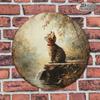 Retro Style Metal Wall Sign for Home Decor