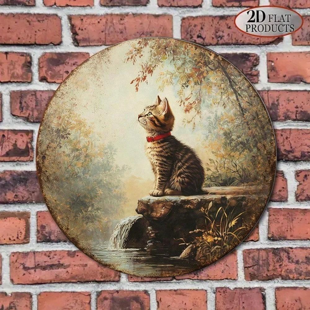 Retro Style Metal Wall Sign for Home Decor