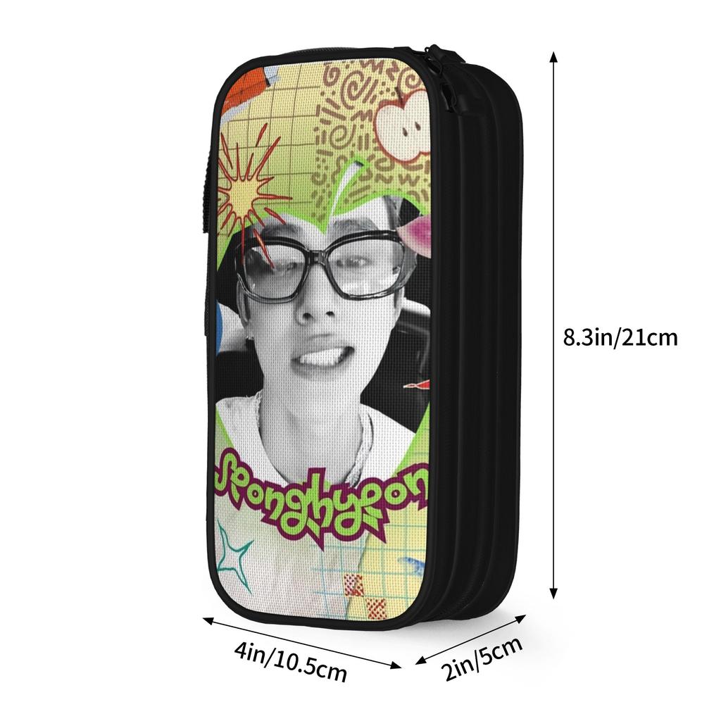 C-Cortis Seonghyeon Artwork Fruits Pencil Case Fashion Pen Box Bag Girl Boy Large Storage School Supplies Gifts Pencilcases