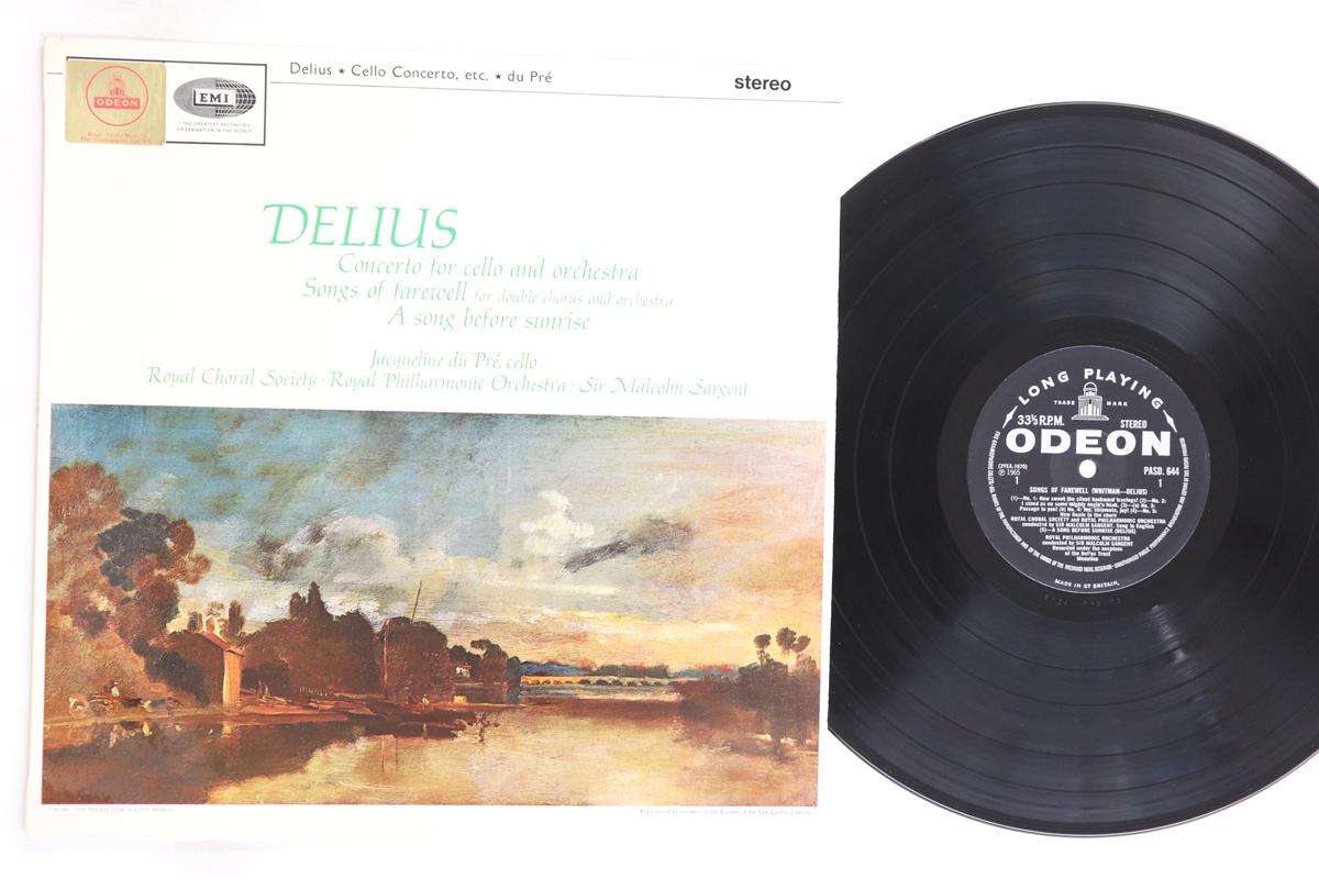 

LP Record JACQUELINE DU PRE, SIR MALCOLM SARG - Delius Concerto For Cello And Orche ASD644 HMV 1965 UK Classical Used