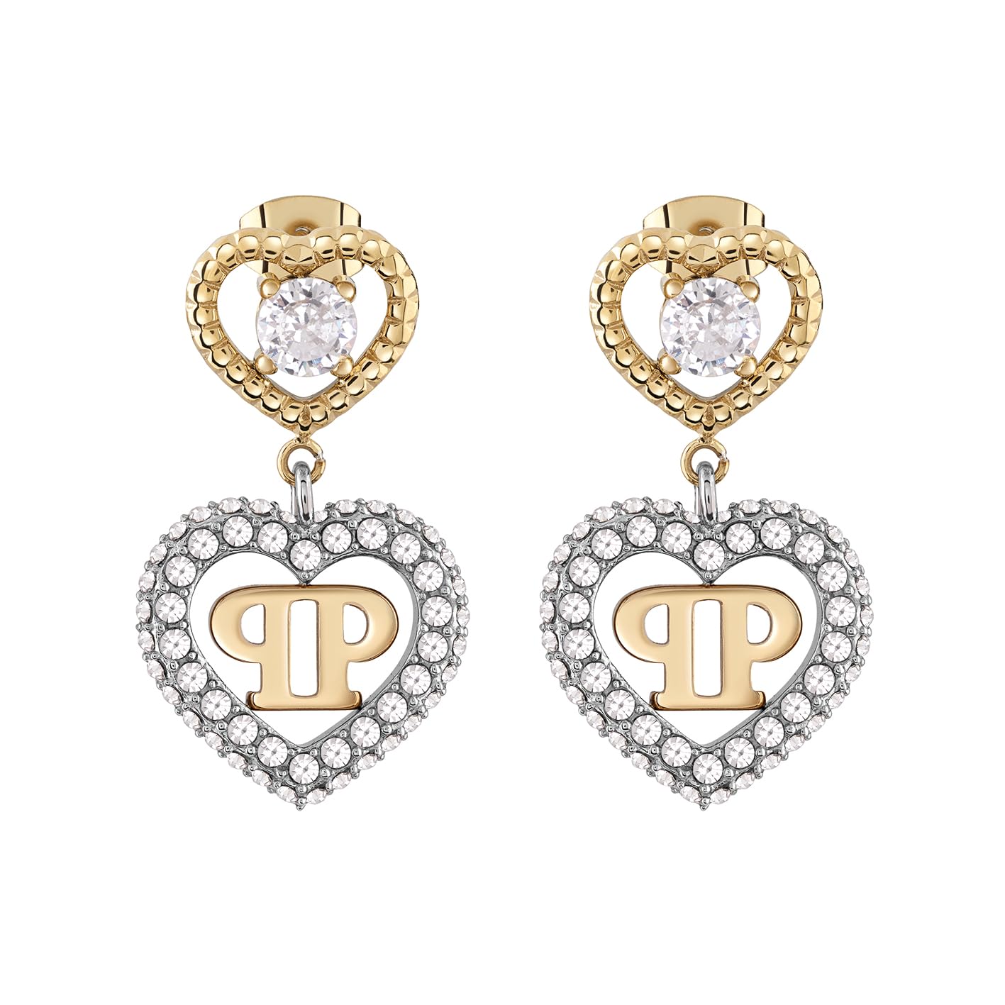 

PLEIN Аксессуары Серьги Philipp Plein Jewelry ROCKED HEARTS PJZEA03EU ROCKED HEARTS IP Желтое золото серьги-подвески Желтое золото Нержавеющая сталь