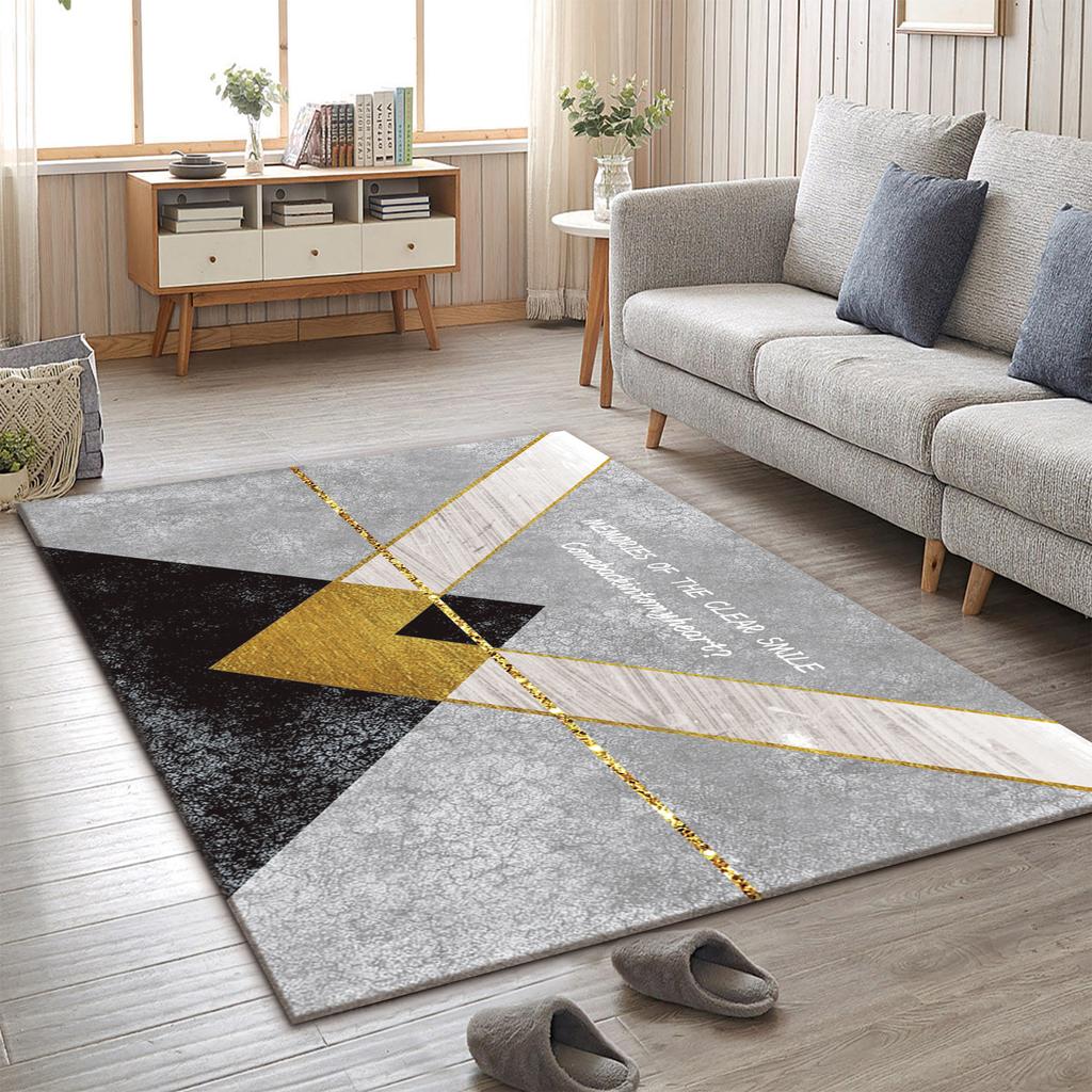 Skandinávský obývací pokoj Minimalistické linie Koberec Ložnice Konferenční stolek Šatní skříň Podložky na podlahu Rohožky ke dveřím