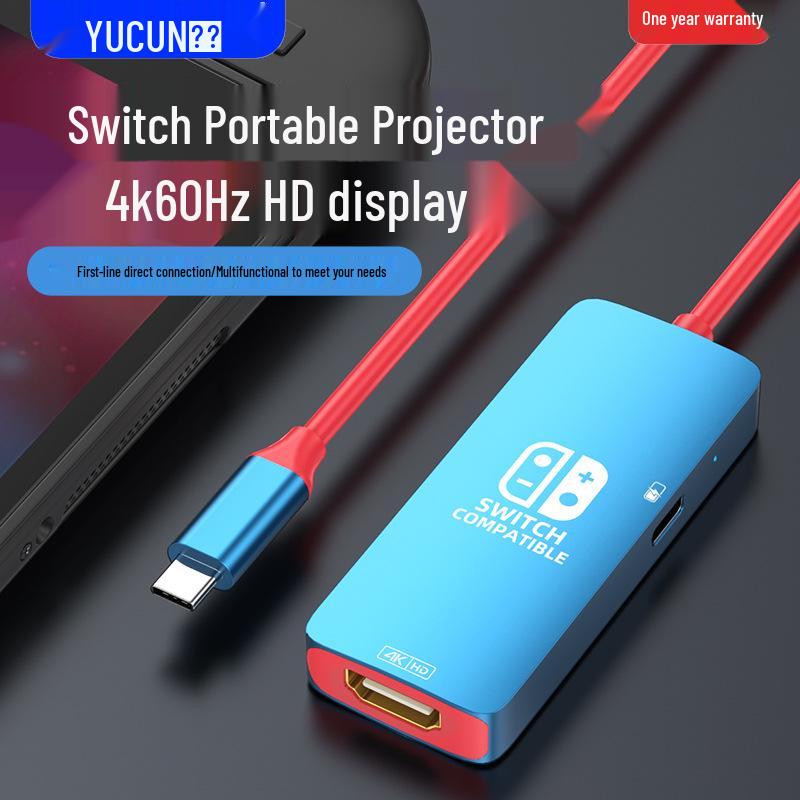 Nintendo Switch Typ-C zu HDMI Konverterkabel für Bildschirmspiegelung auf Tablets und Mobiltelefonen