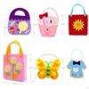14-teiliges Nähset für Handtaschen, Nähen lernen, DIY-Handwerk, Motorik-Fähigkeiten, ab 5 Jahren, Cartoon-Kleinkinder, Kunst