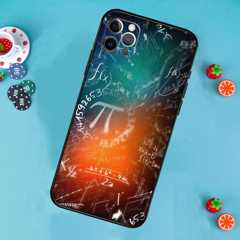 Math Formula Pi Phone Case For iPhone 16 15 11 12 13 14 Pro Max Mini X XR XS MAX Plus Cover Coque
