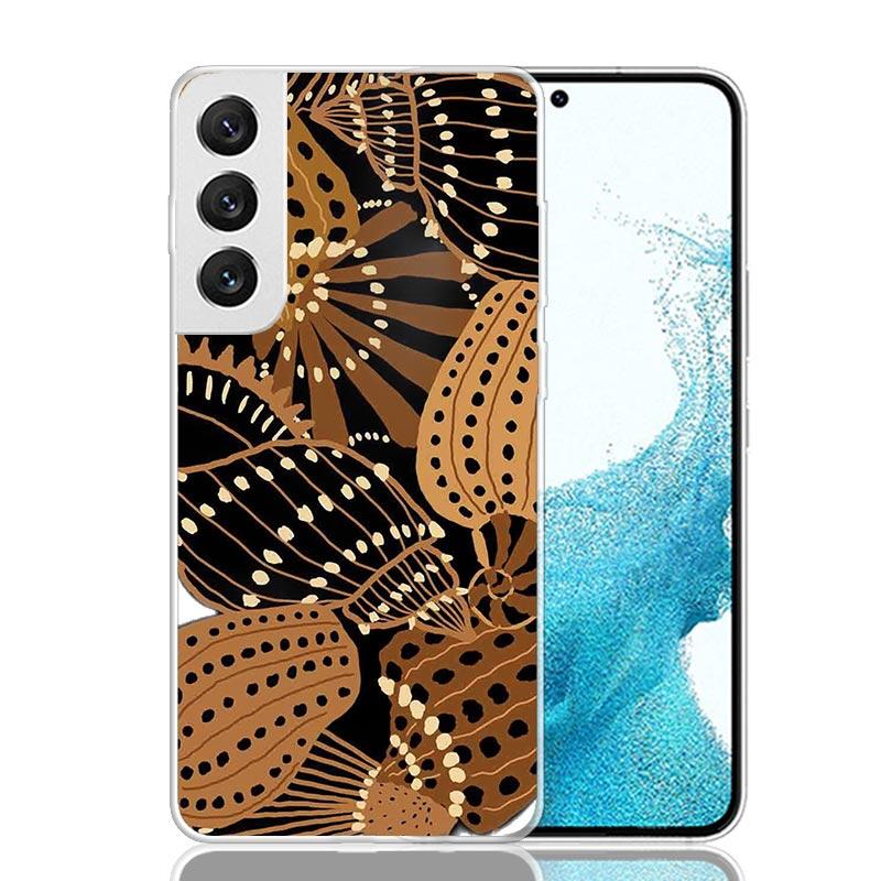 African Style Fabric Pattern Phone Case For Samsung Galaxy S26 S25 Edge S24 S23 FE S22 Ultra S21 Plus S20 + Fundas Cover Coque G