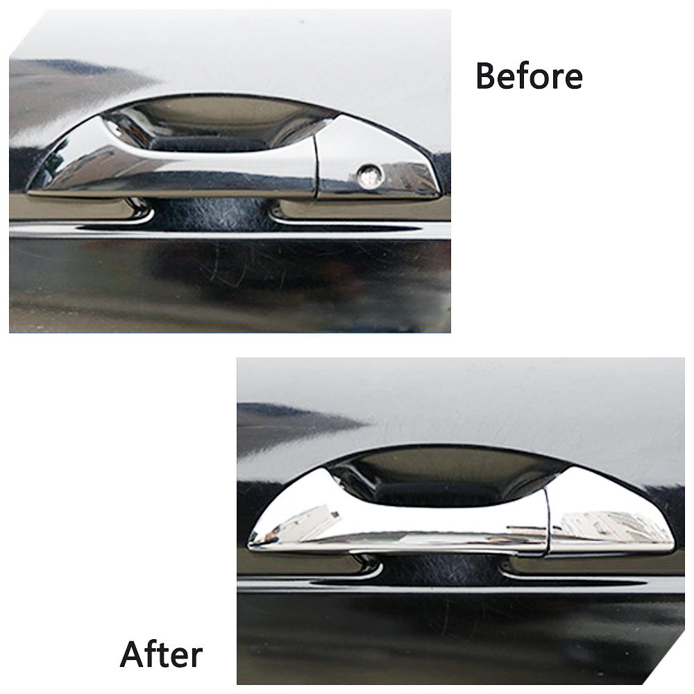 For Honda Accord 8 Gen 2008-2013 Carbon Fiber Color Modify Refit Chrome Door Handle Cover Decoration Trim Protection