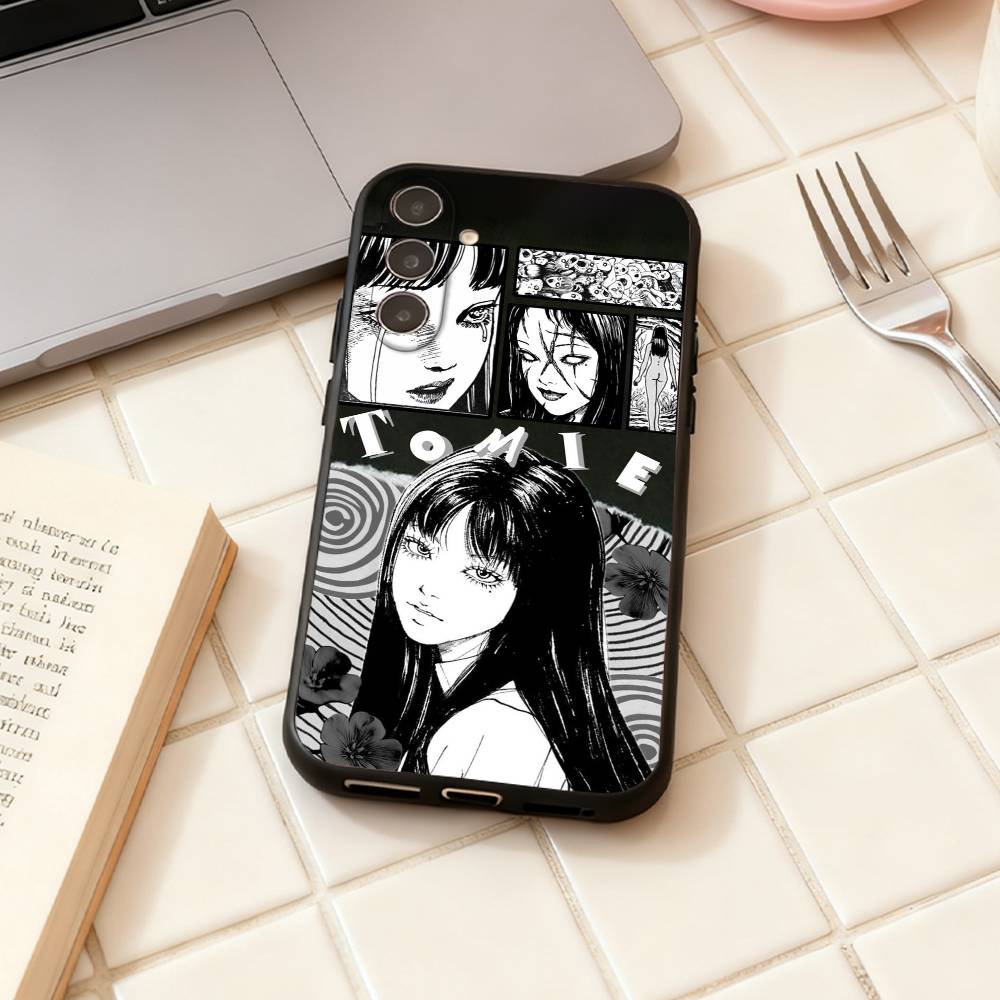 HOT Comics T-Tomie phone Case For Samsung Galaxy A73,A72,A71,A70,A53,A52,A51,Others Soft Black Shell