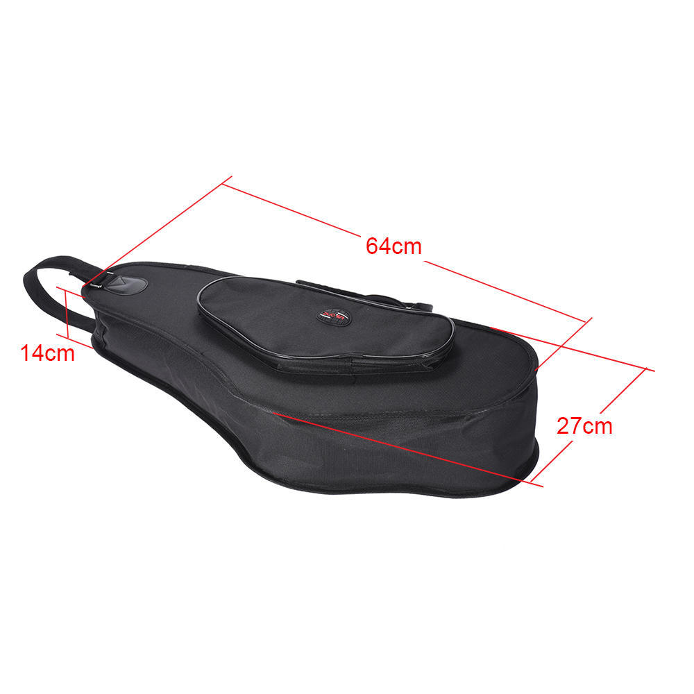 Waterresistant 600d Thicken Alto Padded Saxophone Sax Bag Case 15mm Foam Hard Board Double Zipper