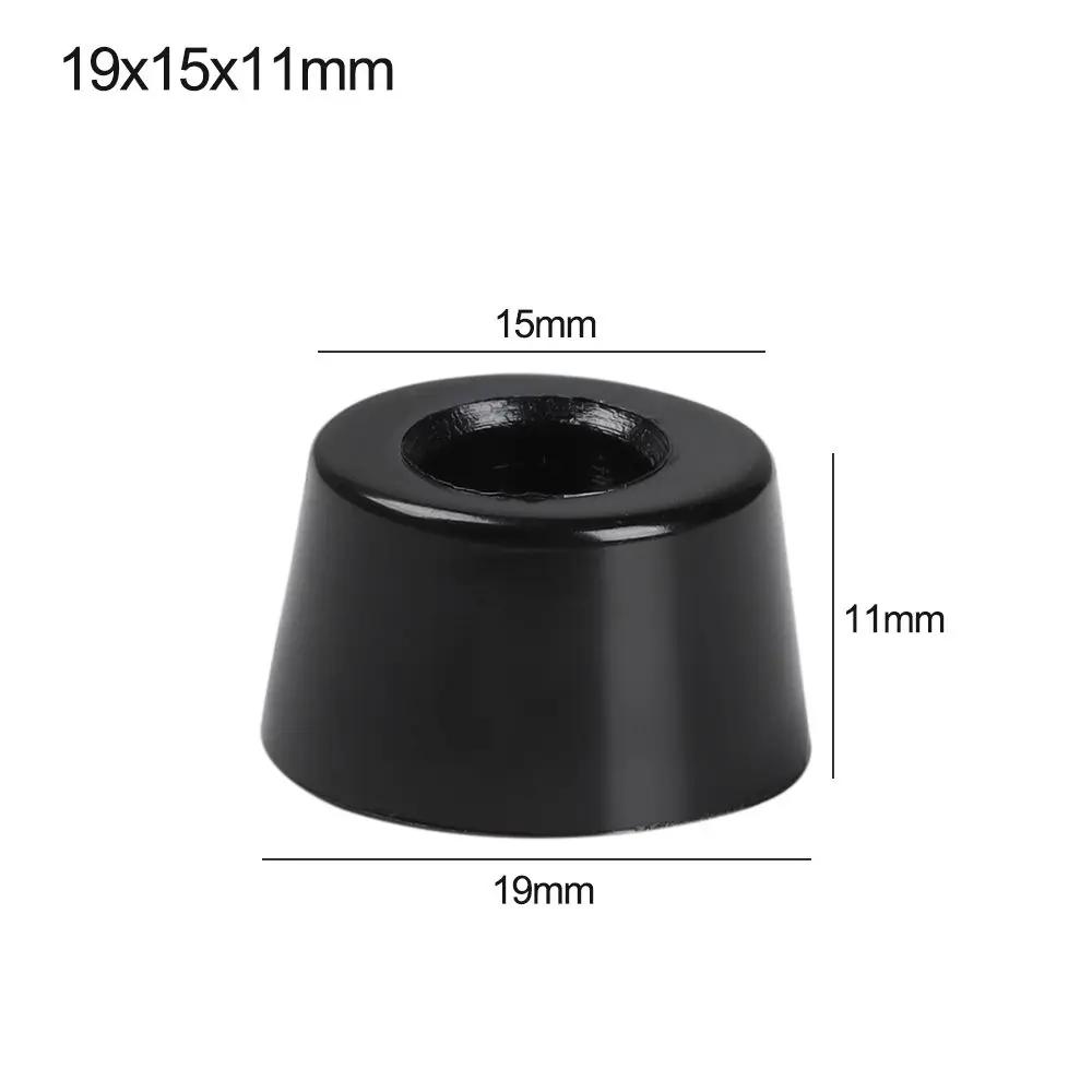 10pcs Anti Slip Furniture Legs Feet Black Speaker Cabinet Bed Table Box Conical Shock Pad Floor Protector Furniture Parts