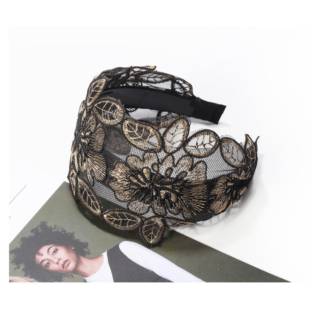 Damen Breitkrempiger Spitzen-Haarreif Rutschfestes Stirnband Alleskönner Temperament Einfacher Haarreif Haaraccessoires