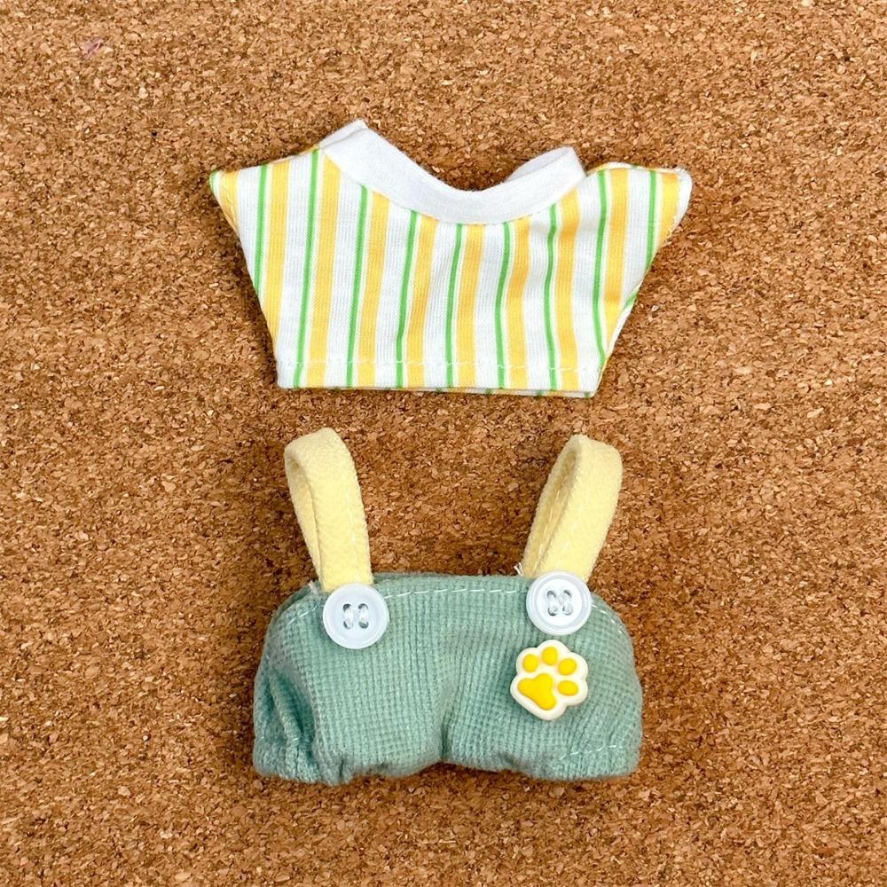 10CM Size Cotton Doll Rompers Soft Cotton Mini Doll Clothes Plush Doll Outfit  Doll Dressing