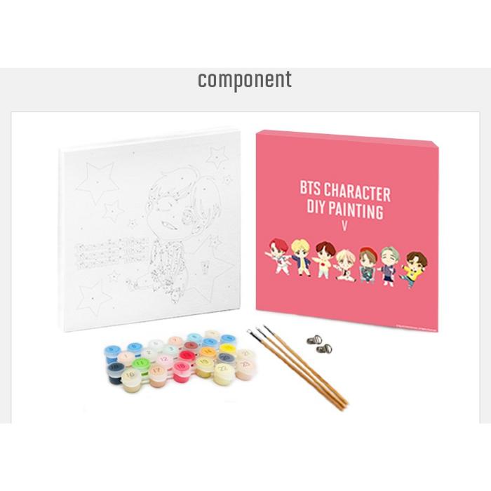 BTS BTS CHARACTER DIY PAINTING 25 X 25