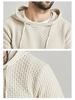 Zaitun Men's Long Sleeve Knitted Hooded Sweatshirt
