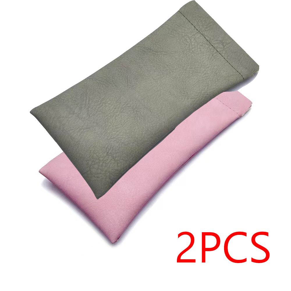 1/4pcs Glasses Home Storage Glasses Bag Cortex Texture Glasses Storage Shrapnel Mouth Automatic Closed Glasses Case Storage Bags