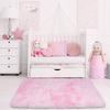 Tie-dye Plush Carpet 40x60cm Home Soft Area Rug Girls Bedroom Bed Blanket Children's Room Decoration Non-Slip Floor Mat