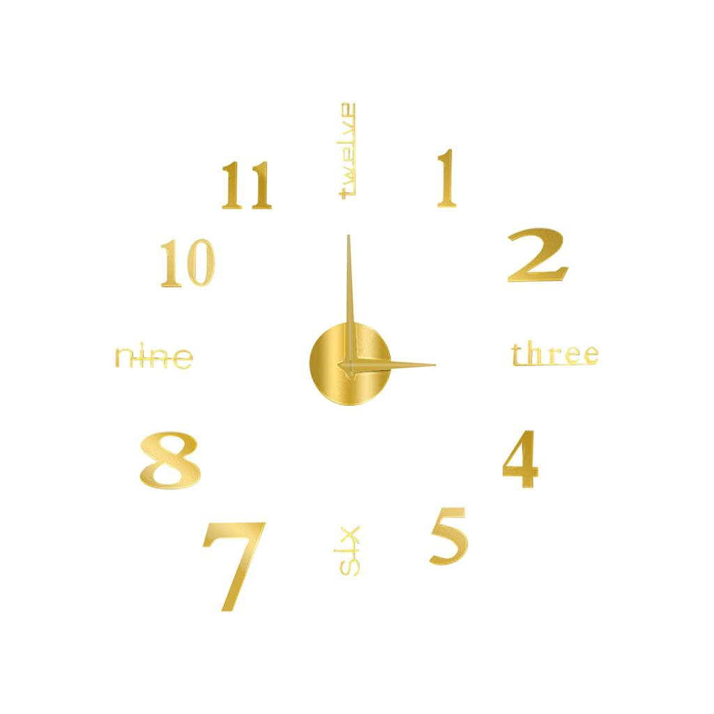 Orologio da parete silenzioso creativo Orologio decorativo tridimensionale per soggiorno fai-da-te Orologio europeo