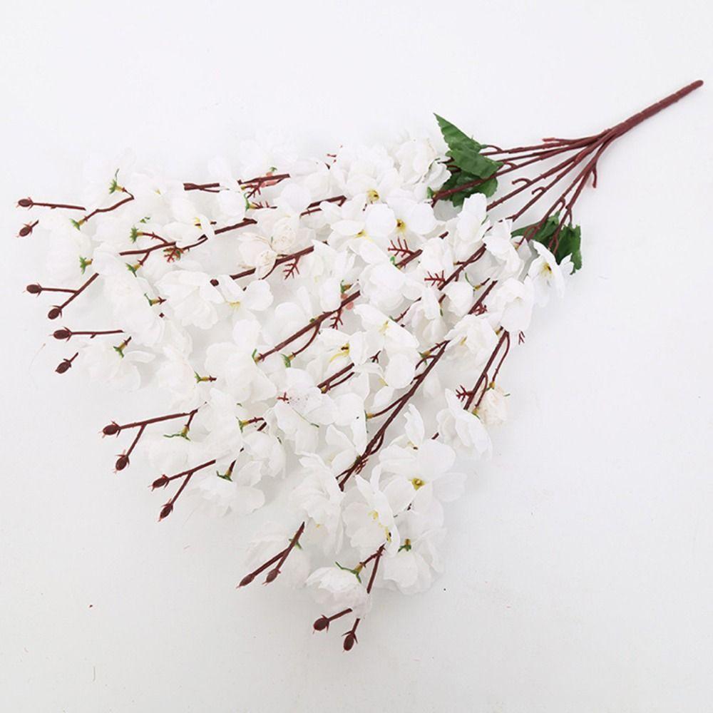 Floral Arrangement Lifelike Peach Blossom 7 Branches Home Decorations  Party Decor Supplies