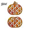 Autumn Housewarming Gifts Carved Ornament Pumpkin Vintage Decor Thanksgiving Wooden Striped Hollow Farmhouse Fall Room Accessories for Home