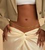 Fashion Metal Double Layered Beads Belly Chains for Women Simple Gold Color Waist Body Chain Beach Party Jewlery Accessories