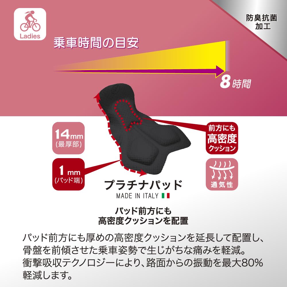 Lion de Kapelmuur Warm Bib Tights EVO2 Black with Platinum Pad Women's